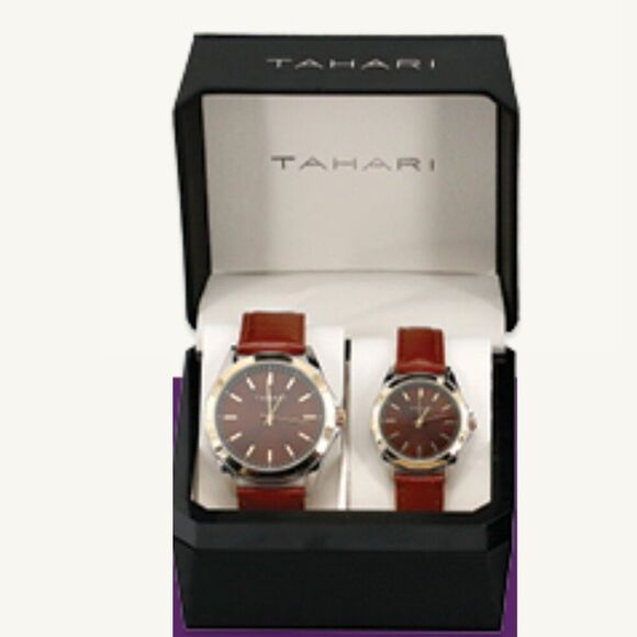 NIB - Tahari His and Her's Matching Watch Set (2 Watches) - Picture 1 of 11